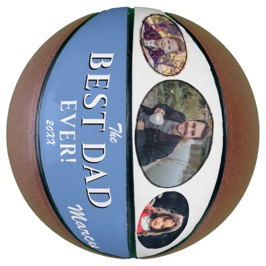 Beste vader op vaderdag Keepslag 3 Foto Basketbal (Verticaal)