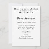 Beste vader op vaderdag Mustache BBQ Kaart (Achterkant)