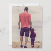 Beste vader op vaderdag Volledige familiefoto Feestdagenkaart (Voorkant)