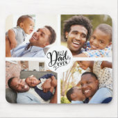 Beste vader op vier foto-Muismat Muismat (Voorkant)