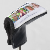 Beste vader ouder 4 Foto's Golfhoofd Hoesje Golfheadcover (3/4 voorkant)