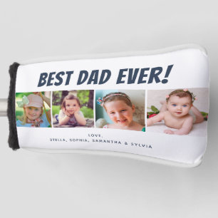 Beste vader ouder 4 Foto's Golfhoofd Hoesje Golfheadcover