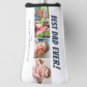 Beste vader ouder 4 Foto's Golfhoofd Hoesje Golfheadcover (Draai 90)