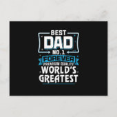 Beste vader papa allerbeste nummer 1 briefkaart (Voorkant)