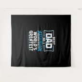 Beste vader papa allerbeste ter wereld No.1 Wandkleed (Voorkant (horizontaal))