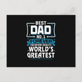 Beste vader papa allerbeste vader No.1 Briefkaart