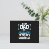 Beste vader papa allerbeste vader No.1 Briefkaart (Staand voorkant)