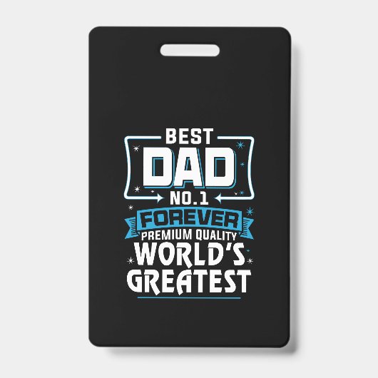 Beste vader papa allerbeste vader nummer 1 badge (Voorzijde)