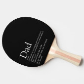 Beste Vader Papa Ooit Zwart Tafeltennisbatje (Zijkant)