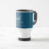 Beste vader, papa, vader definitie blauwe script reisbeker (Voorkant rechts)