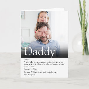 Beste Vader, Papa, Vader Ooit Definitie Foto Kaart