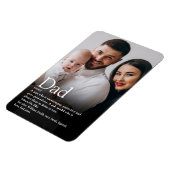 Beste vader, pappa, vaders definitiefoto magneet (Linkerzijde)