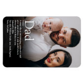 Beste vader, pappa, vaders definitiefoto magneet (Horizontaal)