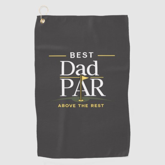 Beste Vader PAR Boven De Rest Golf Handdoek (Voorkant)