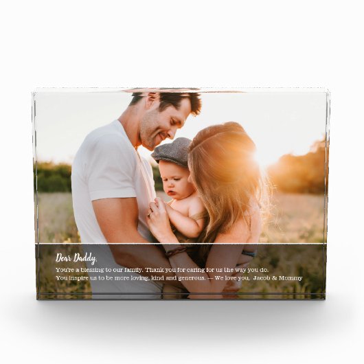 Beste vader Persoonlijk Foto Bericht Keepomwille (Voorkant)