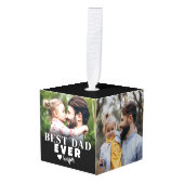 Beste vader Persoonlijke foto Decoratie (Voorkant hoekig)