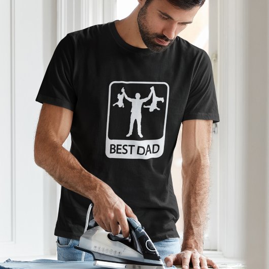 Beste vader - Proud vader met kinderen T-shirt