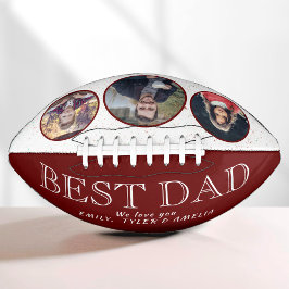Beste vader Rode Familie 3 Foto Collage American Football