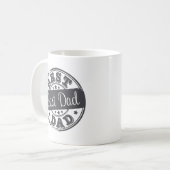 Beste vader - rubberen zegeleffect - koffiemok (Voorkant links)