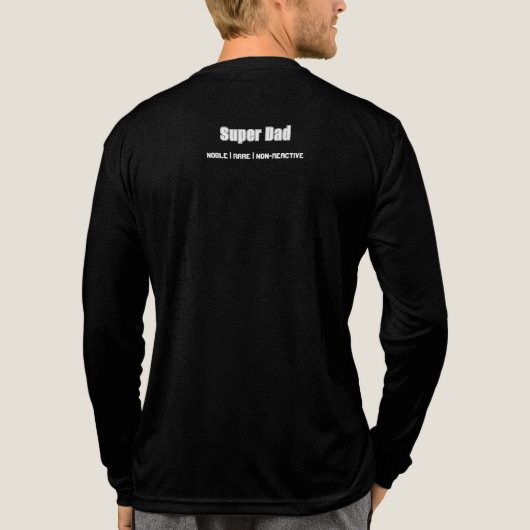 Beste vader - Science Super Dad | Tri-Blend Shirt (Achterkant volledig)