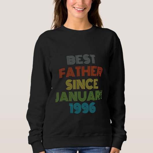 Beste vader sinds januari 1996 Koel Cadeau Trui (Voorkant)