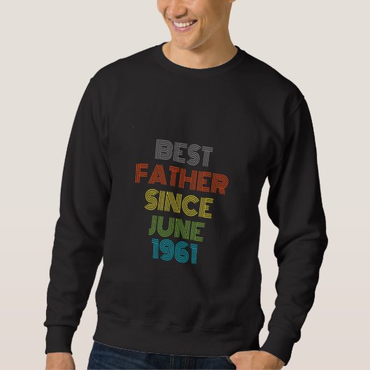 Beste vader sinds juni 1961 Cool Cadeau Trui (Voorkant)