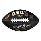 Beste Vader Speler Silhouette Vader Keepsake American Football (Voorkant)