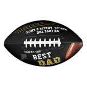 Beste Vader Speler Silhouette Vader Keepsake American Football (Voorkant)