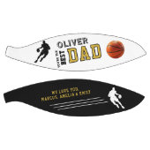 Beste Vader Speler Silhouette Vader Keepsake Basketbal (Panelen)