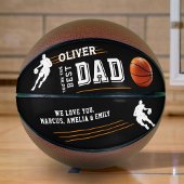 Beste Vader Speler Silhouette Vader Keepsake Basketbal