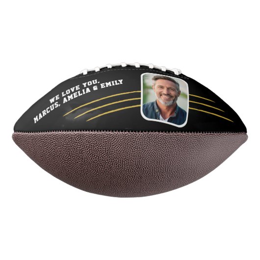 Beste vader speler Silhouette vader Keepsake Foto American Football (Gedraaid 90)