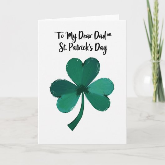 Beste Vader St. Patrick's Dag Kaart (Voorkant)