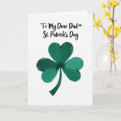 Beste Vader St. Patrick's Dag Kaart (Gele Bloem)