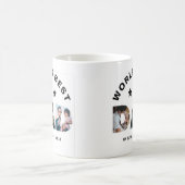 Beste vader Star 3 fotocollage van moderne wereld Koffiemok (Center)