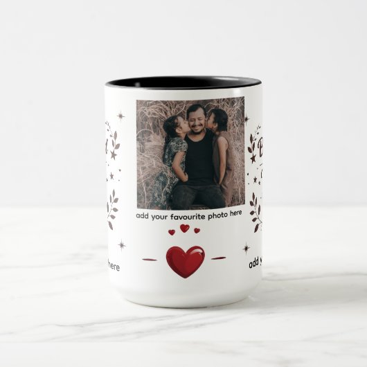 Beste vader ter wereld - 15 oz Combo gepersonalise Mok (Midden)