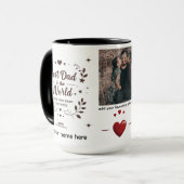 Beste vader ter wereld - 15 oz Combo gepersonalise Mok (Voorkant links)