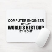 Beste vader ter wereld - computeringenieur muismat (Met muis)