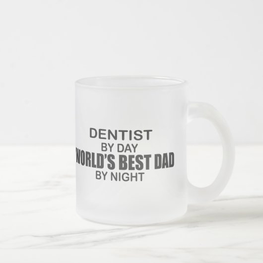 Beste vader ter wereld - Dentist Matglas Koffiemok (Rechts)