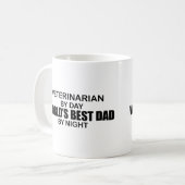 Beste vader ter wereld - dierenarts koffiemok (Voorkant links)