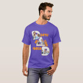 BESTE VADER TER WERELD, fotocollage sinaasappel, T-shirt (Voorkant volledig)