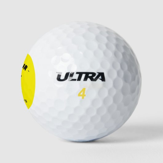 Beste vader ter wereld golfballen (Logo)
