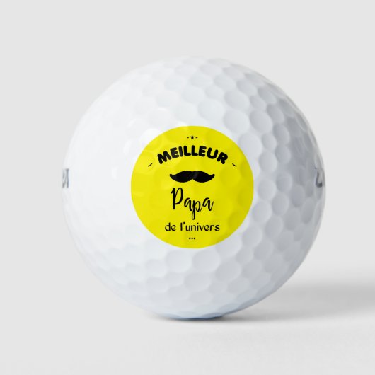 Beste vader ter wereld golfballen (Voorkant)