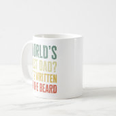 Beste Vader Ter Wereld Het Staat in De Baard Koffiemok (Voorkant links)