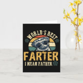 Beste Vader Ter Wereld Ik bedoel Vader Beste Papa Kaart (Gele Bloem)