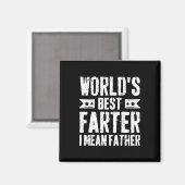 Beste vader ter wereld, ik bedoel vader Funny Fath Magneet (Voorkant / Achterkant)
