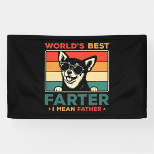 Beste vader ter wereld Ik bedoel vader grappige ho Spandoek