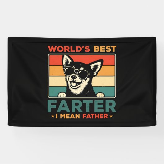 Beste vader ter wereld Ik bedoel vader grappige ho Spandoek (Horizontaal)