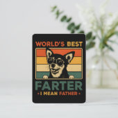 Beste vader ter wereld Ik bedoel vader grappige va Kaart (Staand voorkant)