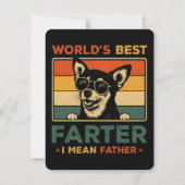 Beste vader ter wereld Ik bedoel vader grappige va Kaart (Achterkant)
