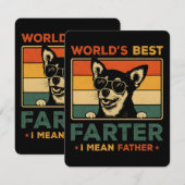 Beste vader ter wereld Ik bedoel vader grappige va Kaart (Voorkant / Achterkant)